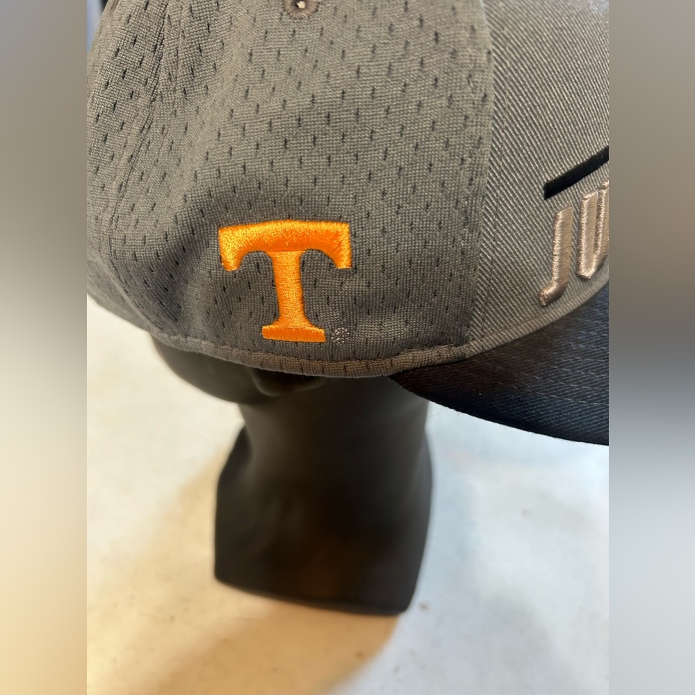 Nike True Tennessee Volunteers Vols Baseball Flatbill Adjustable Hat Gray - Picture 2 of 8